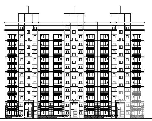 11层住宅楼建筑CAD施工图纸 - 1