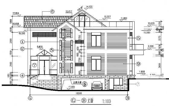 2层别墅建筑结构水电施工套CAD图纸（实惠经典） - 4