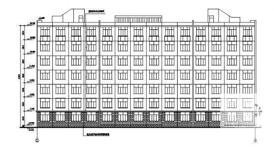 7层学生宿舍建筑方案设计CAD图纸（节点详细） - 3