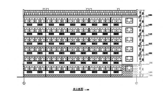 花园小区6层住宅楼建筑方案设计CAD图纸 - 4