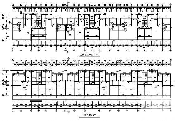 7层住宅楼建筑CAD施工方案图纸 - 2