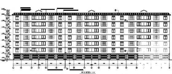 7层住宅楼建筑CAD施工方案图纸 - 4