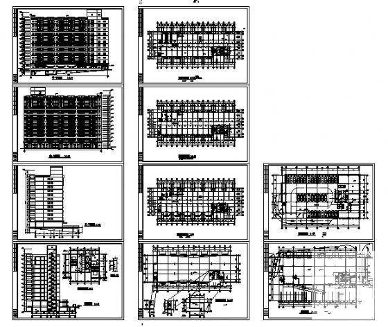 12层学生宿舍楼建筑CAD图纸 - 1