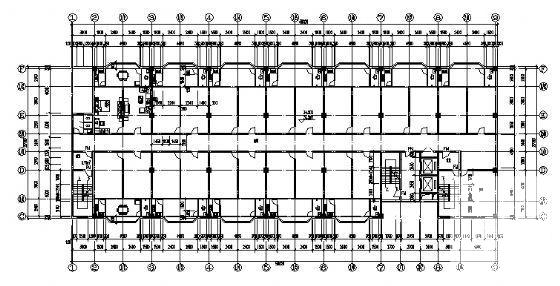 12层学生宿舍楼建筑CAD图纸 - 2