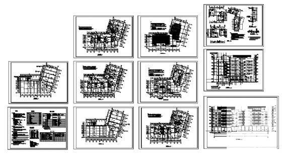 荣泰春天7层住宅楼建筑CAD施工图纸 - 1