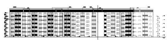 十里彩云间住宅楼B座建筑施工CAD图纸 - 1