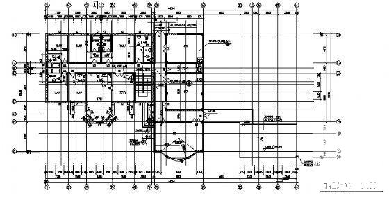 国家级风景区2层砌体结构别墅建筑结构方案设计CAD施工图纸 - 3
