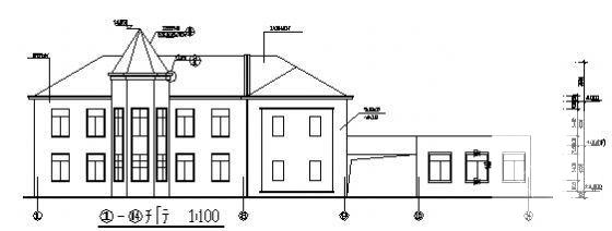 国家级风景区2层砌体结构别墅建筑结构方案设计CAD施工图纸 - 4