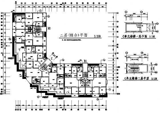 6层商住楼建筑方案设计CAD图纸 - 4