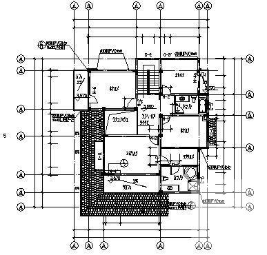 砌体结构2层别墅建筑设计方案设计CAD施工图纸 - 1