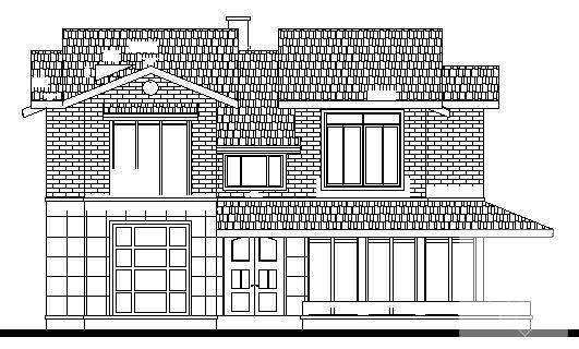 砌体结构2层别墅建筑设计方案设计CAD施工图纸 - 4