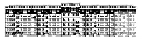砖混结构6层住宅楼建筑CAD施工图纸 - 1