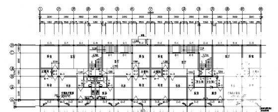 6层框架剪力墙住宅楼建筑结构CAD施工图纸 - 1