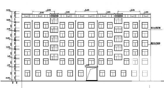 6层框架剪力墙住宅楼建筑结构CAD施工图纸 - 2