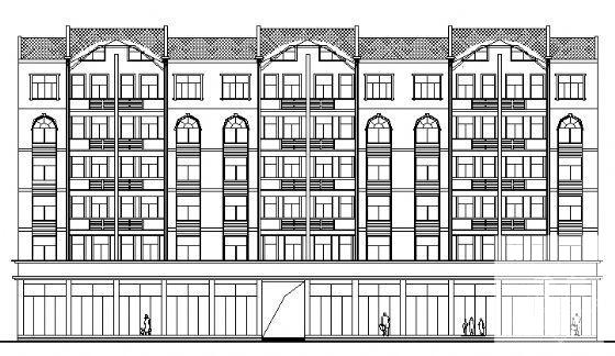 6层框架剪力墙住宅楼建筑结构CAD施工图纸 - 3