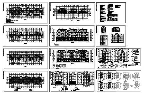 塞纳河住宅小区6号楼建筑CAD施工图纸 - 1