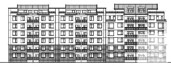 塞纳河住宅小区6号楼建筑CAD施工图纸 - 3