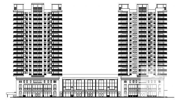 框剪结构18层商住楼建筑方案设计CAD图纸 - 3
