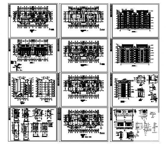 永丰花园住宅楼39栋7层建筑施工CAD图纸（框剪结构） - 1