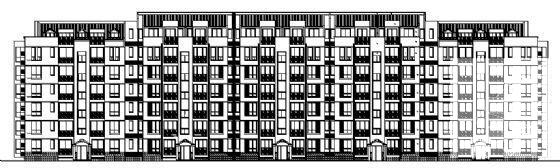 6层住宅楼建筑CAD施工图纸 - 1