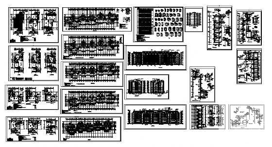 6层住宅楼建筑CAD施工图纸 - 4