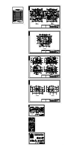 K型别墅建筑CAD施工图纸 - 3