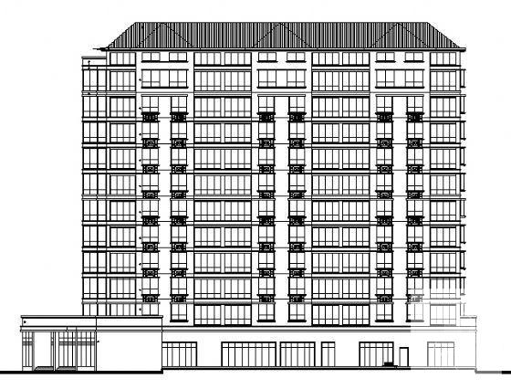 12层框架结构住宅楼建筑施工CAD图纸（框架结构） - 1