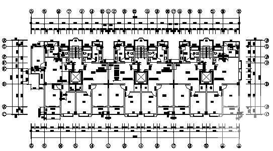 12层框架结构住宅楼建筑施工CAD图纸（框架结构） - 3