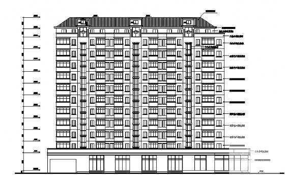 12层框架结构住宅楼建筑施工CAD图纸（框架结构） - 4