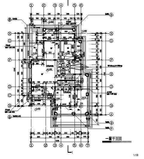 砖混结构3层别墅建筑方案设计CAD图纸 - 4