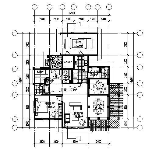 精美2层别墅建筑CAD图纸 - 1