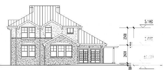 精美2层别墅建筑CAD图纸 - 4