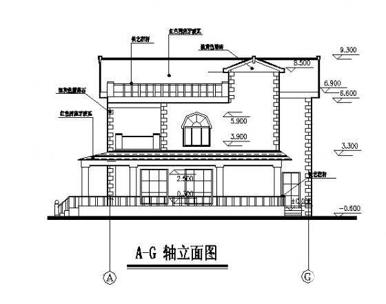 农村3层小型住宅楼设计CAD施工图纸 - 2