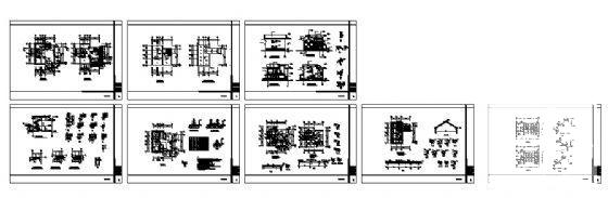 农村3层小型住宅楼设计CAD施工图纸 - 3
