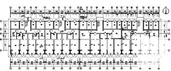 6层住宅楼宿舍建筑CAD施工图纸 - 1