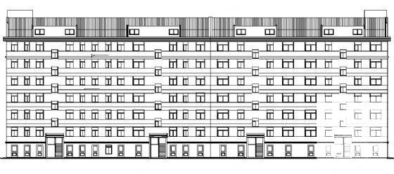 6层住宅楼宿舍建筑CAD施工图纸 - 4