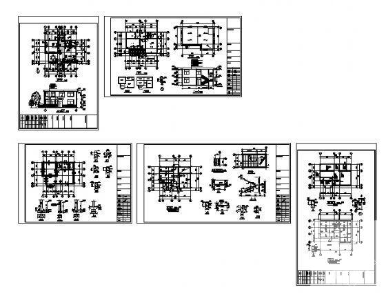 私人住宅建筑结构CAD施工图纸 - 4