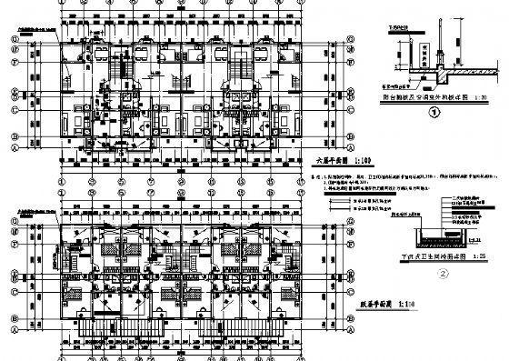 6层跃1层住宅楼建筑方案设计CAD图纸 - 3