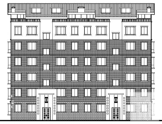 6层跃1层住宅楼建筑方案设计CAD图纸 - 4