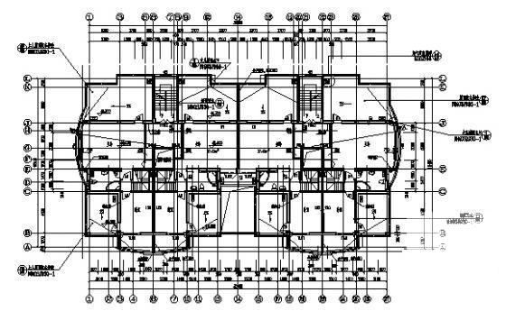 东方华庭16层住宅楼建筑施工CAD图纸（框剪结构） - 1