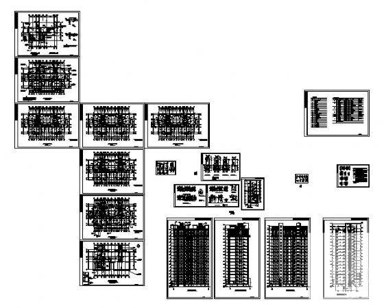 东方华庭16层住宅楼建筑施工CAD图纸（框剪结构） - 4