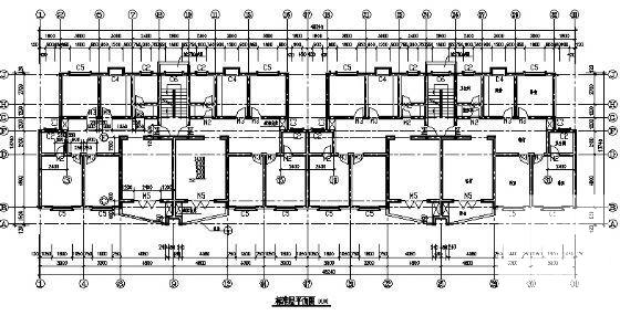 华盛小区B型职工住宅建筑、结构CAD施工图纸 - 3