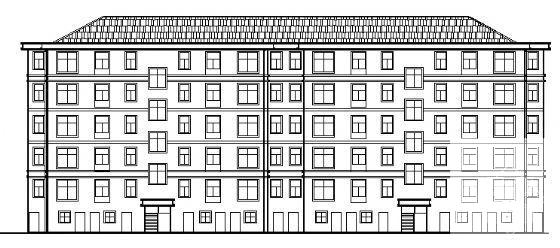 华盛小区B型职工住宅建筑、结构CAD施工图纸 - 4