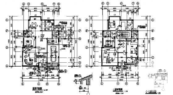 3层别墅建筑方案设计CAD施工图纸（砌体结构） - 1