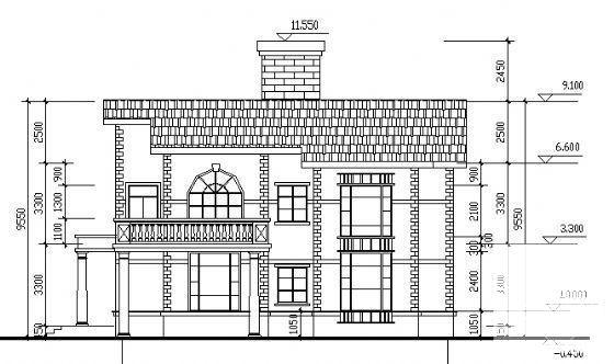 3层旅馆式别墅的建筑方案设计CAD图纸 - 4