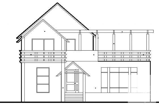 砌体结构2层别墅建筑设计方案设计CAD施工图纸 - 4