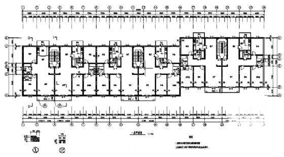 7层住宅楼建筑CAD施工图纸 - 1