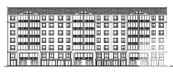 7层住宅楼建筑CAD施工图纸 - 4