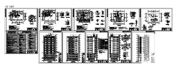 12层商住楼建筑方案设计CAD图纸 - 4