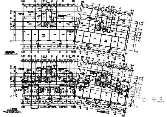 框架结构11层板式住宅楼建筑施工CAD图纸 - 4